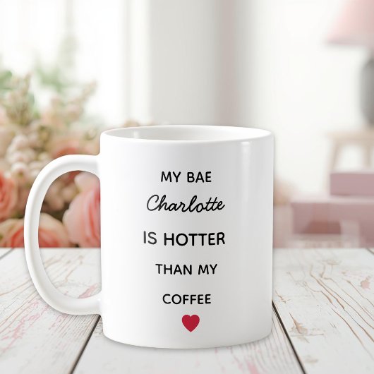 Modern Personalized Bae Coffee Mug Kaffeetasse