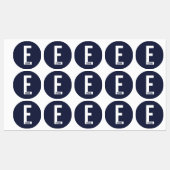Modern Personalized Bold Monogram and Name Labels Etiketten (Blatt)