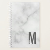 Modern Personalized Bold Monogram and Name Planner Planer (Vorderseite)
