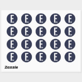 Modern Personalized Bold Monogram and Name Runder Aufkleber (Blatt)