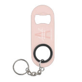 Modern Personalized Bridesmaid's Monogram and Name Mini Flaschenöffner (Vorderseite)