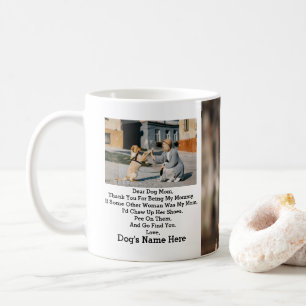 Modern Personalized Dog Mom Mothers day photo Kaffeetasse