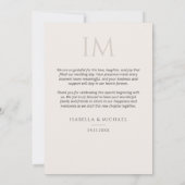 Modern Personalized Elegant Photo Wedding Dankeskarte