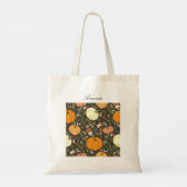 Modern Personalized Fall Pumpkin Season Tote Bag Tragetasche (Rückseite)
