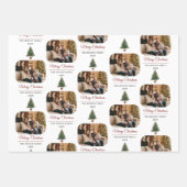 Modern Personalized Family Photo Christmas Geschenkpapier Set (Vorderseite 2)