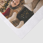 Modern Personalized Family Photo Christmas Seidenpapier (Detail)