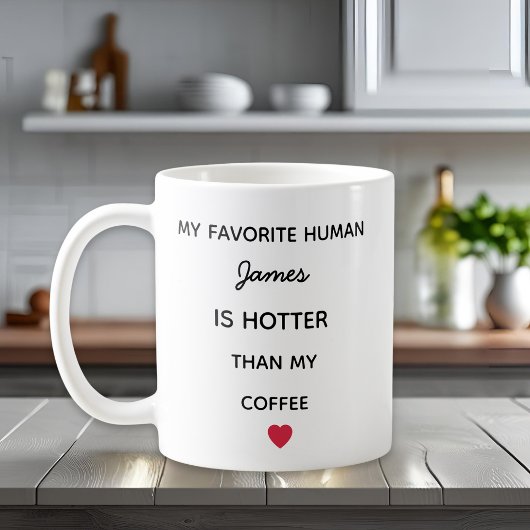 Modern Personalized Favorite Human Coffee Mug Kaffeetasse