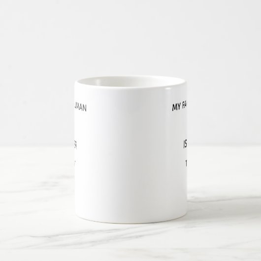 Modern Personalized Favorite Human Coffee Mug Kaffeetasse (Mittel)