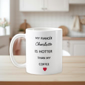 Modern Personalized Fiancée Coffee Mug Kaffeetasse