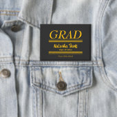 Modern Personalized grad school Graduation Button (Insitu)