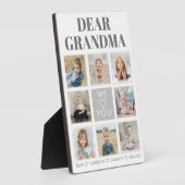Modern Personalized Grandma We Love You 8-Fotos Fotoplatte (Seite)