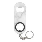 Modern Personalized Groomsman's Monogram and Name Mini Flaschenöffner (Rückseite)