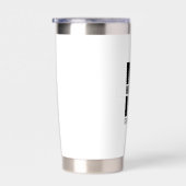Modern Personalized Groomsmen Monogram and Name Thermobecher (Rechts)