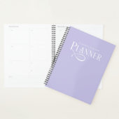Modern Personalized Lavender Purple Planer (Anzeige)