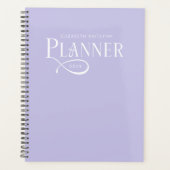 Modern Personalized Lavender Purple Planer (Vorderseite)