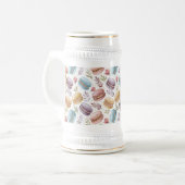 Modern Personalized Macaron Desserts Bierglas (Vorderseite Links)