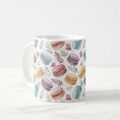 Modern Personalized Macaron Desserts Kaffeetasse (Vorderseite Links)