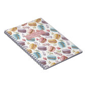 Modern Personalized Macaron Desserts Notizblock (Rechte Seite)