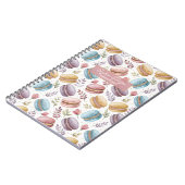 Modern Personalized Macaron Desserts Notizblock (Linke Seite)