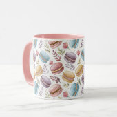 Modern Personalized Macaron Desserts Tasse (Vorderseite Links)