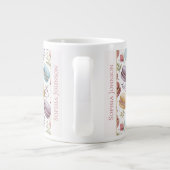 Modern Personalized Macaroon Desserts Jumbo-Tasse (Rückseite)