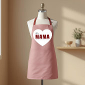 Modern Personalized Mama Heart Apron Schürze