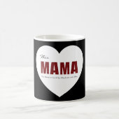 Modern Personalized Mama Heart Mug Kaffeetasse (Mittel)