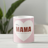 Modern Personalized Mama Heart Mug Kaffeetasse