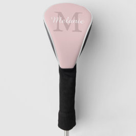 Modern Personalized Monogram Script Golf Headcover