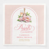 Modern personalized napkins blush and gold tones serviette (Vorderseite)