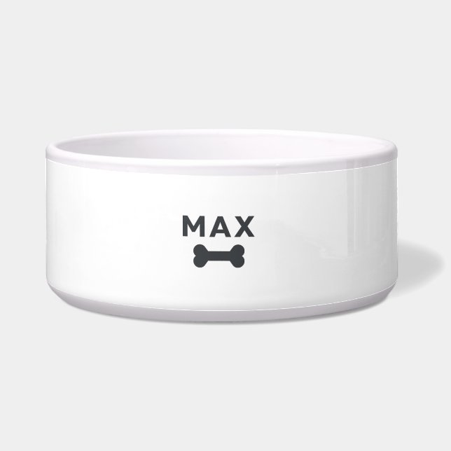 Modern Personalized Pet Bowl Napf (Vorderseite)