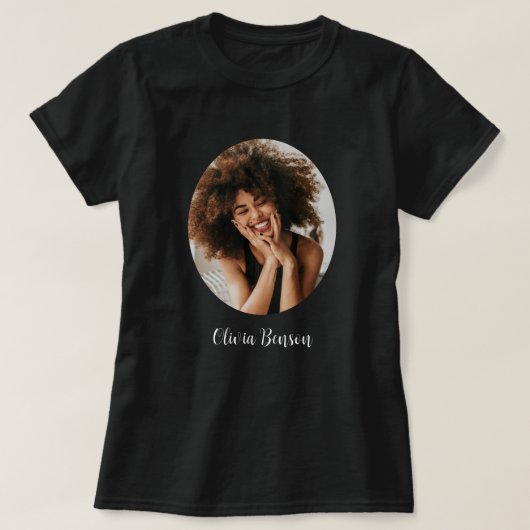 Modern Personalized Photo and Name Create your own T-Shirt (Design vorne)