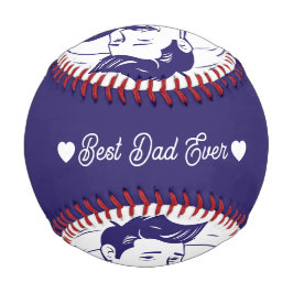 Modern Personalized Photo And Text on Baseball