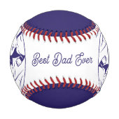 Modern Personalized Photo And Text on Baseball (Vorderseite)