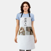 Modern Personalized Photo Gift for Mom Schürze (Getragen)