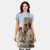 Modern Personalized Photo MOM Apron Schürze (Getragen)