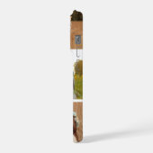 Modern Personalized Six Photo Collage  iPhone Hülle (Linke Seite)