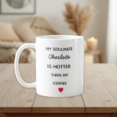 Modern Personalized Soulmate Coffee Mug Kaffeetasse