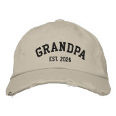 Modern Personalized Text Embroidered Baseball Cap  Bestickte Baseballkappe (Vorderseite)