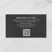 Modern Personalized Uber Driver  Visitenkarte (Rückseite)