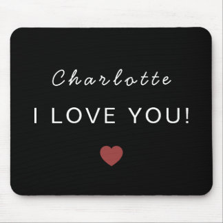 Modern Personalized Valentine Mouse Pad Mousepad