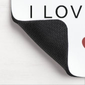 Modern Personalized Valentine Mouse Pad Mousepad (Ecke)