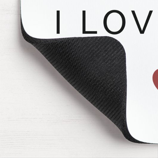 Modern Personalized Valentine Mouse Pad Mousepad (Ecke)