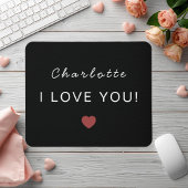 Modern Personalized Valentine Mouse Pad Mousepad