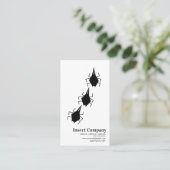 Modern Pest Kontrolle Bugs Company Logo Visitenkarte (Stehend Vorderseite)