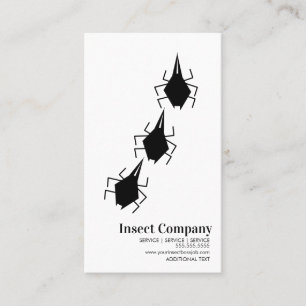 Modern Pest Kontrolle Bugs Company Logo Visitenkarte
