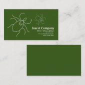 Modern Pest-Kontrolle-Insektenlogo Visitenkarte (Vorne/Hinten)