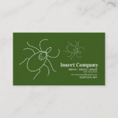 Modern Pest-Kontrolle-Insektenlogo Visitenkarte (Vorderseite)