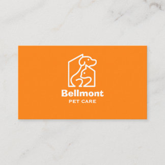 Modern Pet Care Business Card | Professional Anima Visitenkarte
