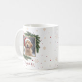 Modern Pet Christmas – Personalized Holiday Gift Kaffeetasse (Vorderseite Links)